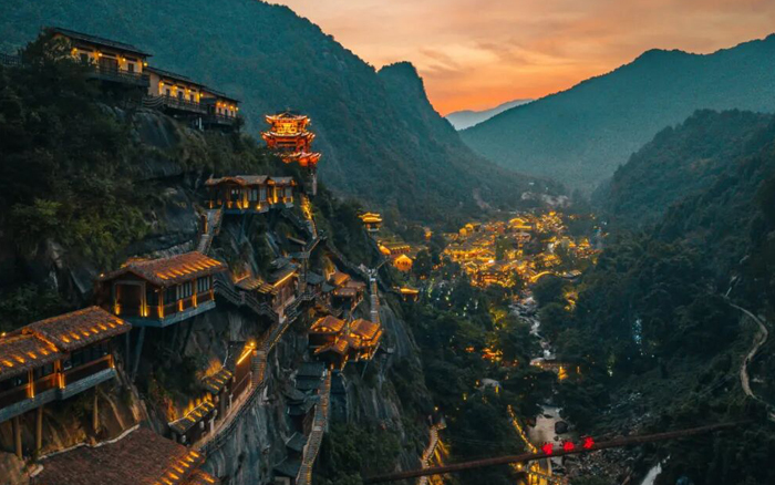 望仙谷悬崖民宿